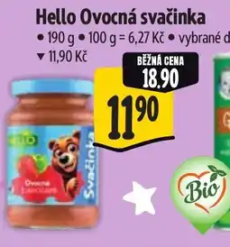 Albert Hello Ovocná svačinka nabídka