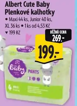 Albert Albert Cute Baby Plenkové kalhotky nabídka