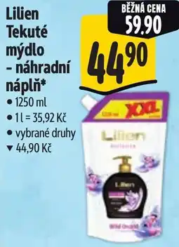 Albert Lilien Tekuté mýdlo - náhradní náplň nabídka