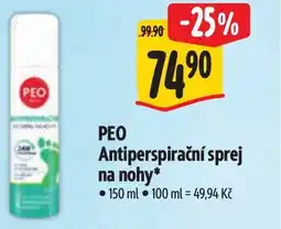 Albert PEO Antiperspirační sprej na nohy nabídka