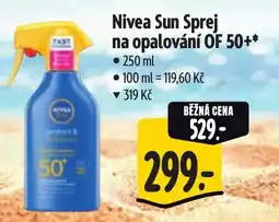 Albert Nivea Sun Sprej na opalování OF 50+ nabídka
