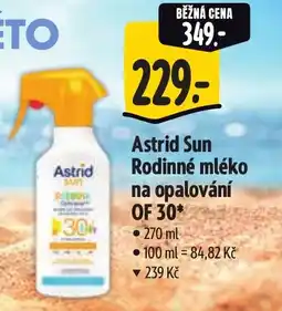 Albert Astrid Sun Rodinné mléko na opalování OF 30 nabídka