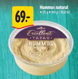 Albert Hummus natural nabídka