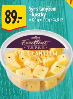 Albert Sýr s lanýžem - kostky nabídka