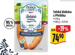 Albert Selská klobása z Přeštíka nabídka