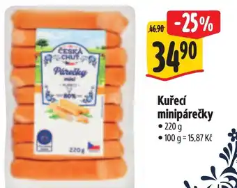 Albert Kuřecí minipárečky nabídka