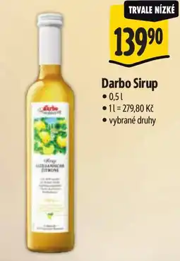 Albert Darbo Sirup nabídka