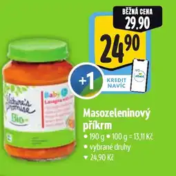 Albert Masozeleninový příkrm nabídka
