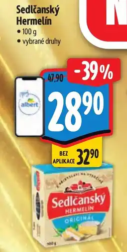 Albert Sedlčanský Hermelín nabídka