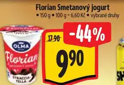 Albert Florian Smetanový jogurt nabídka