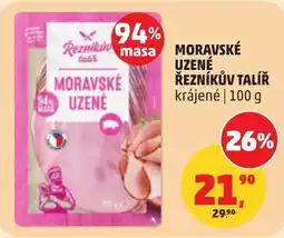 Penny Market Moravské uzené řezníkův talíř krájené nabídka