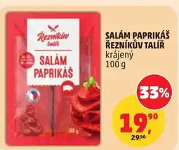 Penny Market Salám paprikáš řezníkův talíř krájený nabídka