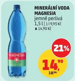 Penny Market Minerální voda magnesia jemně perlivá nabídka