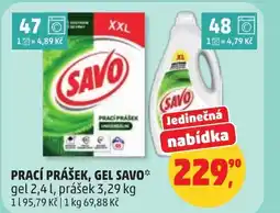 Penny Market Prací prášek, gel savo nabídka