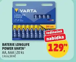 Penny Market Baterie longlife power varta AA, AAA nabídka