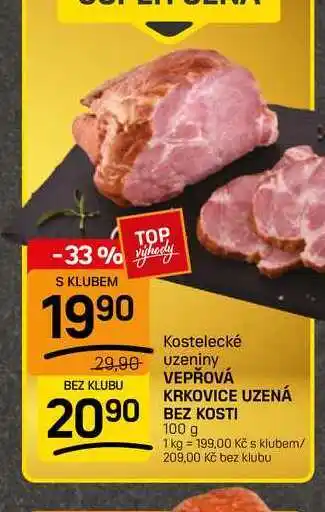 Flop VEPŘOVÁ KRKOVICE UZENÁ BEZ KOSTI nabídka