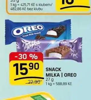 Flop SNACK MILKA | OREO nabídka