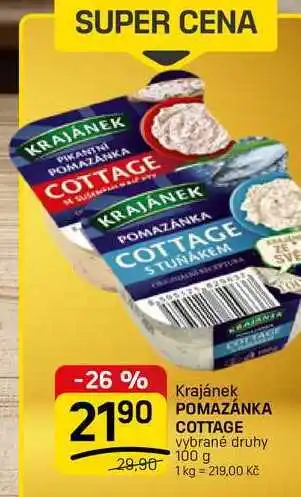 Flop POMAZÁNKA COTTAGE vybrané druhy nabídka