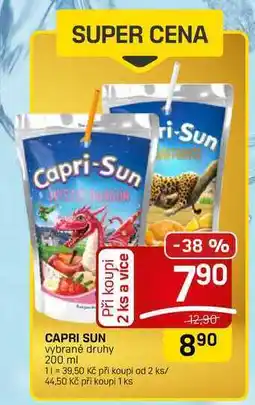 Flop CAPRI SUN vybrané druhy nabídka