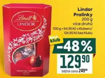 Billa Lindor Pralinky nabídka