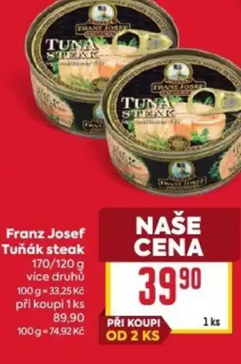 Billa Franz Josef Tuňák steak nabídka