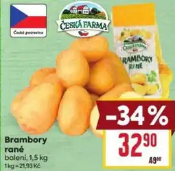 Billa Brambory rané nabídka
