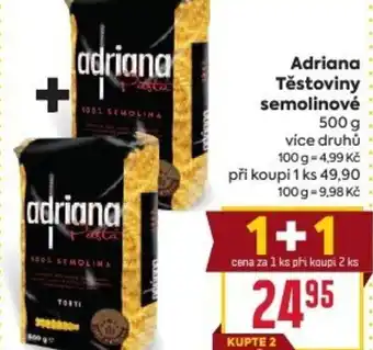 Billa Adriana Těstoviny semolinové nabídka