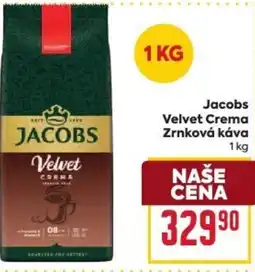 Billa Jacobs Velvet Crema Zrnková káva nabídka