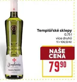 Billa Templářské sklepy nabídka