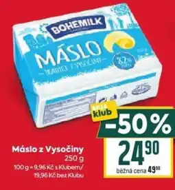 Billa Máslo z Vysočiny nabídka