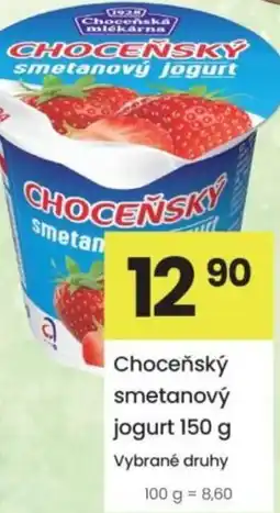 Kubík potraviny Choceňský smetanový jogurt nabídka