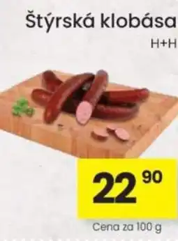 Kubík potraviny Štýrská klobása nabídka
