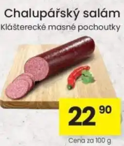 Kubík potraviny Chalupářský salám nabídka