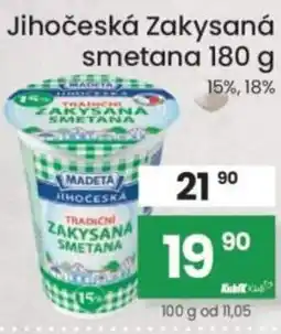 Kubík potraviny Jihočeská Zakysaná smetana nabídka