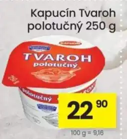 Kubík potraviny Kapucín Tvaroh polotučný nabídka