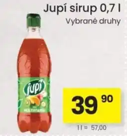 Kubík potraviny Jupí sirup nabídka