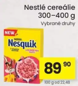 Kubík potraviny Nestlé cereálie nabídka