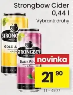 Kubík potraviny Strongbow Cider nabídka