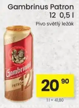 Kubík potraviny Gambrinus Patron 12 nabídka
