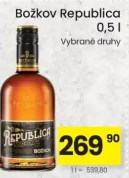 Kubík potraviny Božkov Republica nabídka