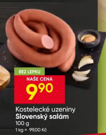 Hruška Kostelecké uzeniny Slovenský salám nabídka