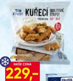 Hruška Kuřecí stripsy obalované Premium nabídka