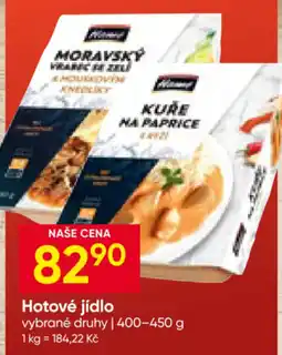 Hruška Hotové jídlo nabídka