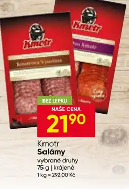 Hruška Kmotr Salámy nabídka