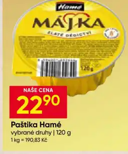 Hruška Paštika Hamé nabídka