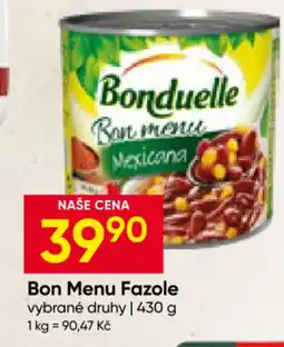 Hruška Bon Menu Fazole nabídka