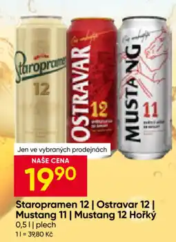 Hruška Staropramen 12 | Ostravar 12 | Mustang 11 | Mustang 12 Hořký nabídka