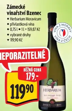 Albert Zámecké vinařství Bzenec nabídka