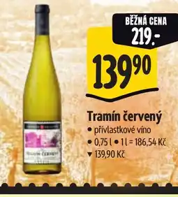 Albert Tramín červený nabídka