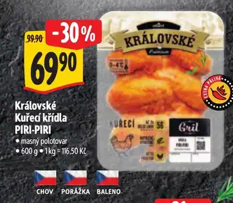 Albert Královské Kuřecí křídla PIRI-PIRI nabídka
